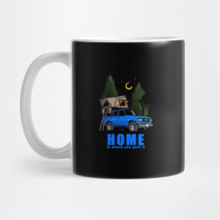 Home is where you park it Land Cruiser - Blue Mug